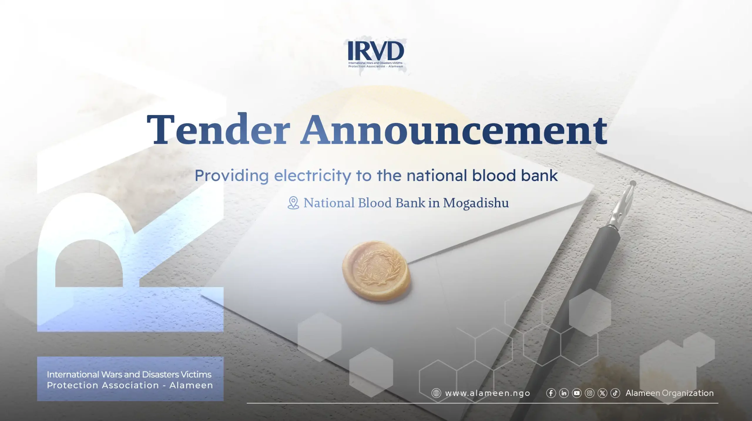 Providing electricity to the national blood bank
